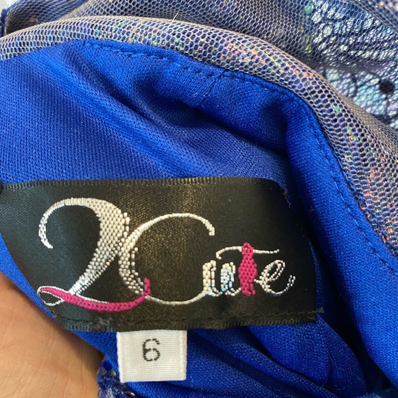 Blue Prom Dress-Size 6 - Picture 2 of 8